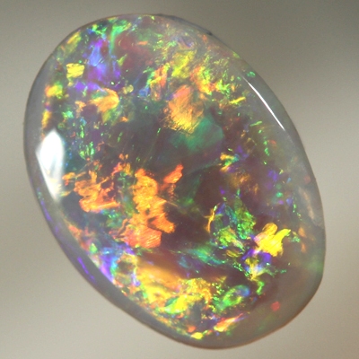 SOLID SEMI BLACK OPAL crispy bright fire in a 3D pattern